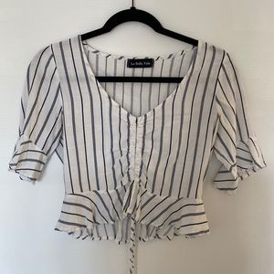 La bella vida cropped blouse